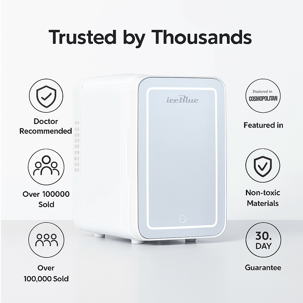 RevyaChill™ IceBlue Beauty Fridge