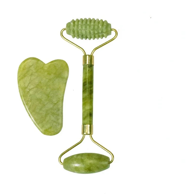 RevyaStone™ Jade Roller & Gua Sha Set