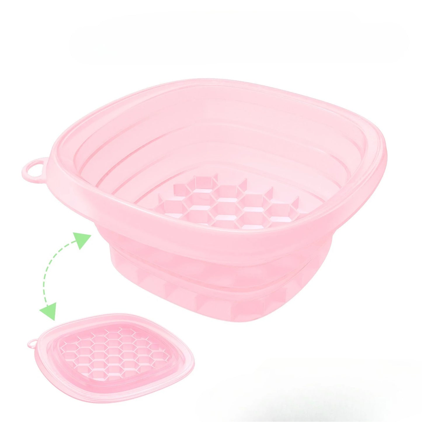 Foldable Face Ice Bath Bowl Facials Plunge Washbasin Silicone Portable Travel Home Skincare Ice Facials Bath