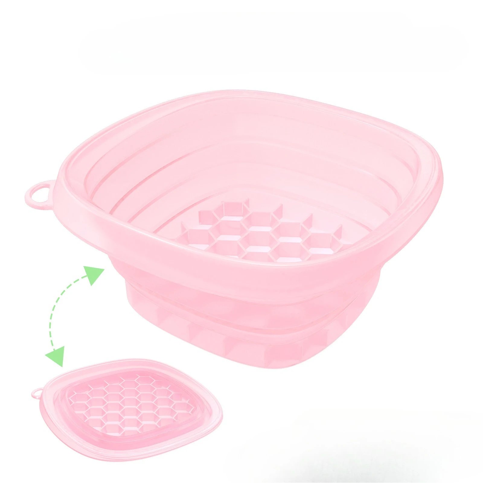 Foldable Face Ice Bath Bowl Facials Plunge Washbasin Silicone Portable Travel Home Skincare Ice Facials Bath