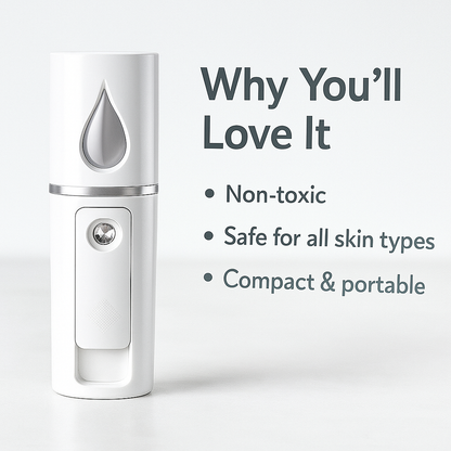 Mini Nano Mist Sprayer – On-the-Go Hydration & Glow Booster