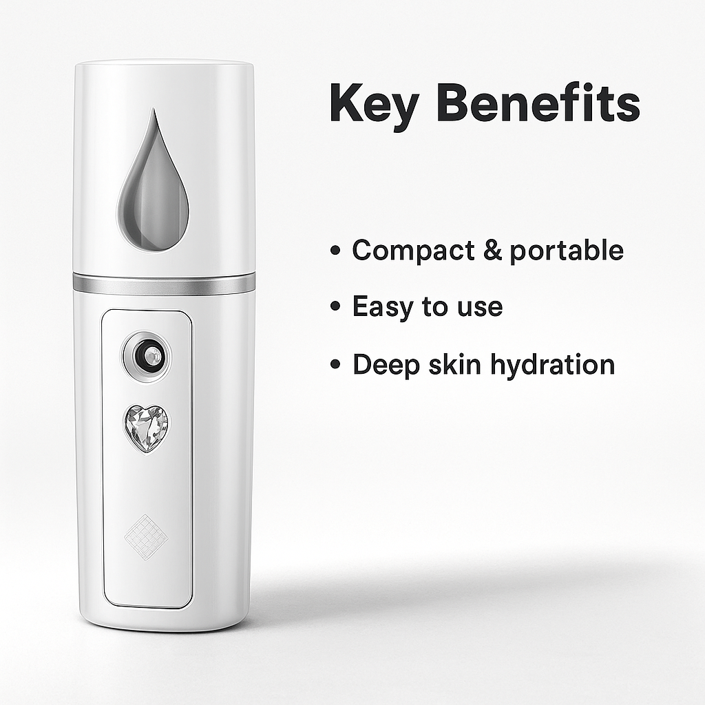 Mini Nano Mist Sprayer – On-the-Go Hydration & Glow Booster