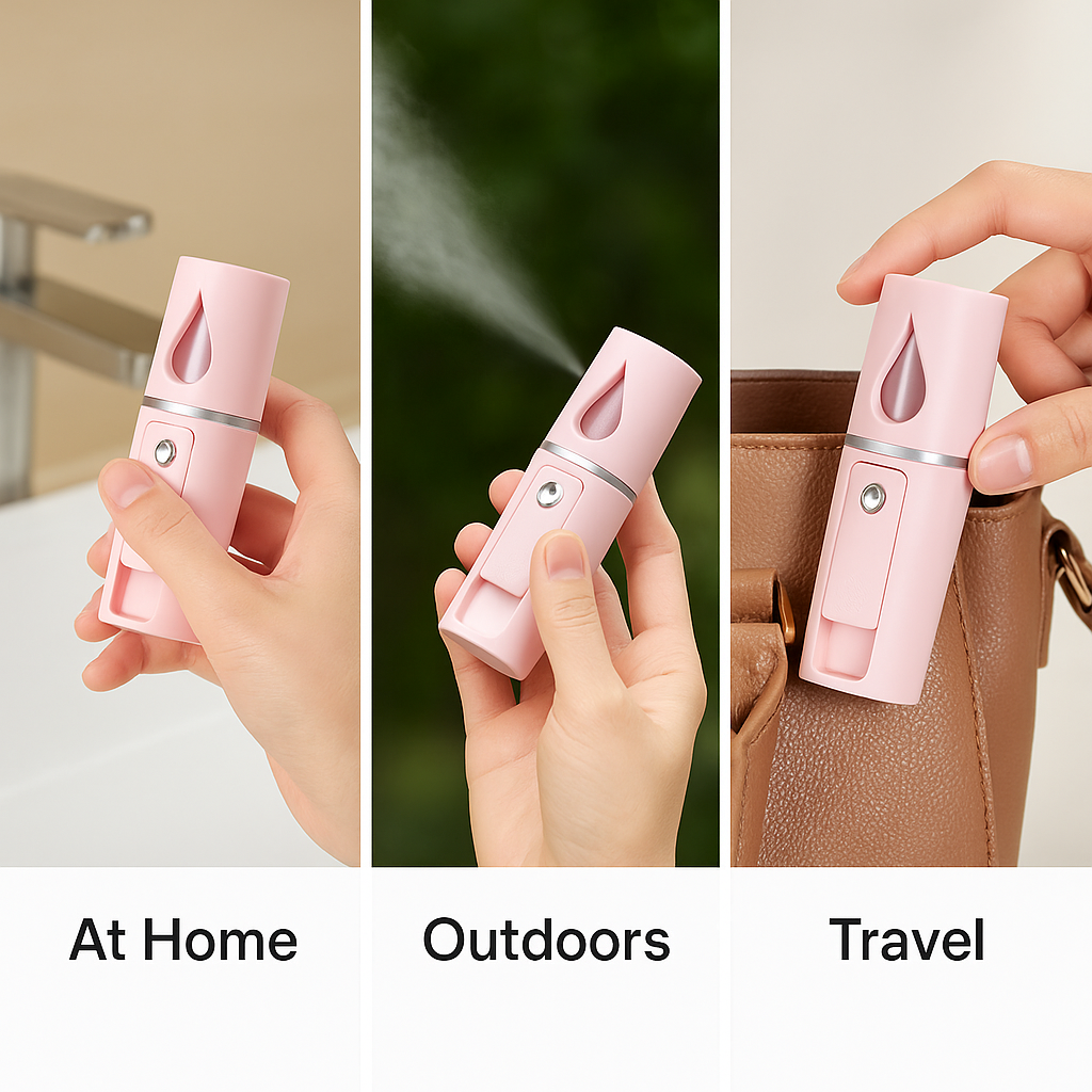 Mini Nano Mist Sprayer – On-the-Go Hydration & Glow Booster