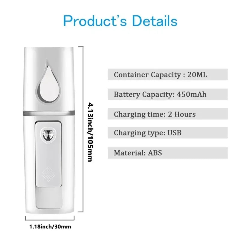 Mini Nano Mist Sprayer – On-the-Go Hydration & Glow Booster