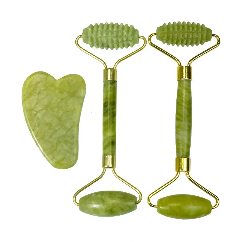 RevyaStone™ Jade Roller & Gua Sha Set