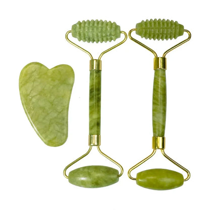 RevyaStone™ Jade Roller & Gua Sha Set