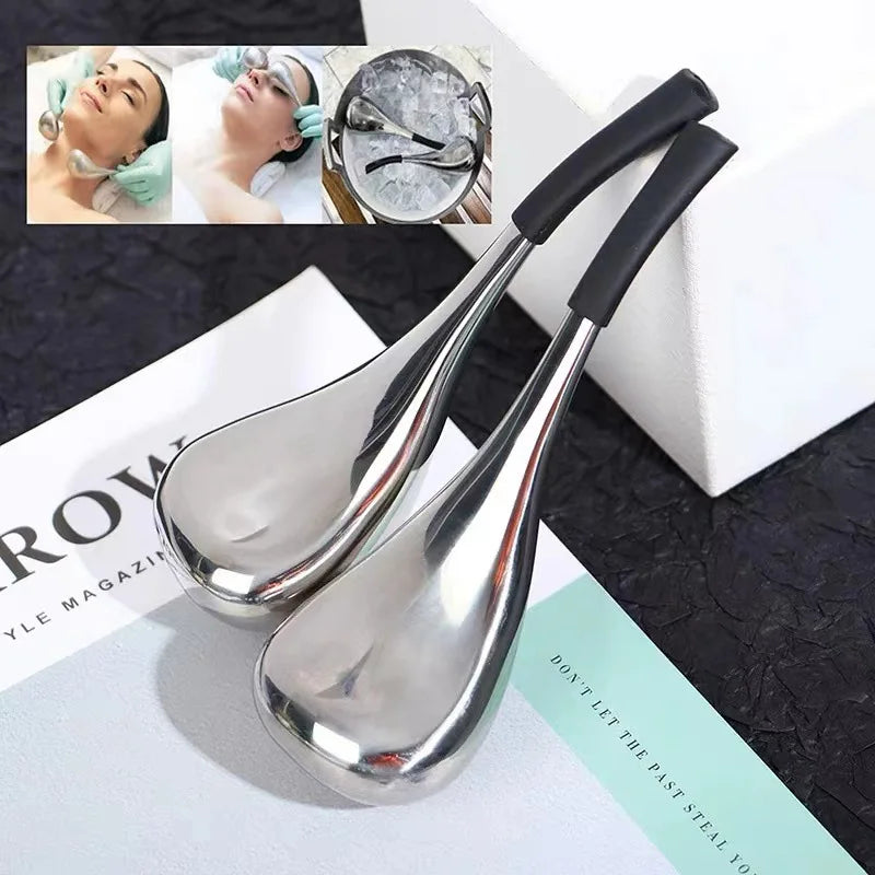 Steel Cryo Globes – Instant Cooling & Depuffing Facial Massage