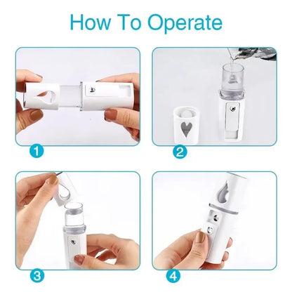 Mini Nano Mist Sprayer – On-the-Go Hydration & Glow Booster