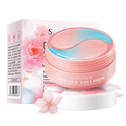 Sakura Collagen Eye Patches – 60pc Set for Dark Circles, Puffiness & Firming