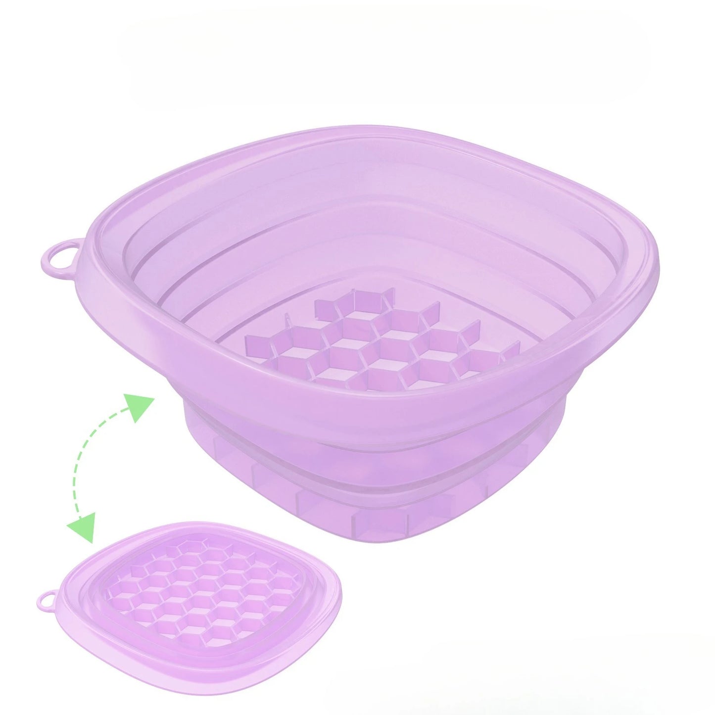 Foldable Face Ice Bath Bowl Facials Plunge Washbasin Silicone Portable Travel Home Skincare Ice Facials Bath