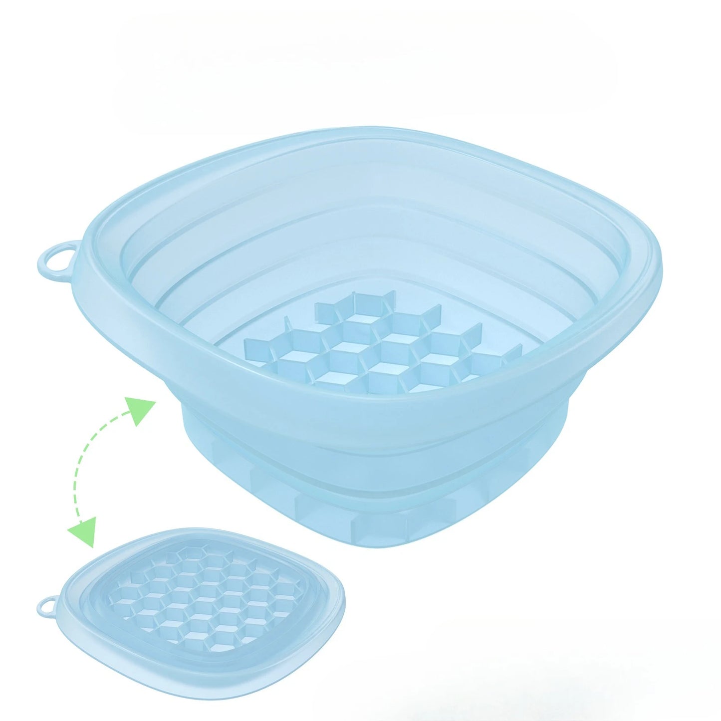 Foldable Face Ice Bath Bowl Facials Plunge Washbasin Silicone Portable Travel Home Skincare Ice Facials Bath
